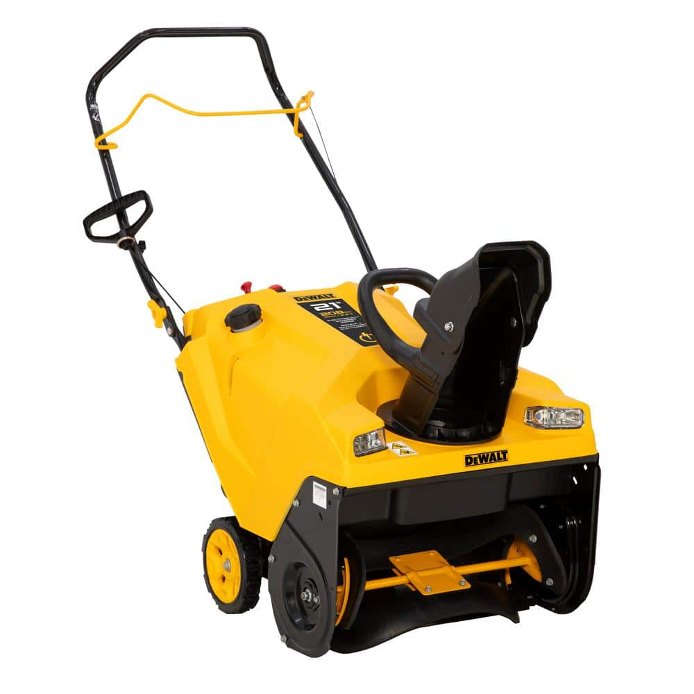 DEWALT 21 in. 208 cc E-Gov Electric Start Gas Single-Stage Snow Blower ...