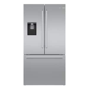 500 Series 21.6 cu ft 3-Door French Door Counter Depth Smart Refrigerator in Stainless Steel w/ Fastest Ice Maker/Water