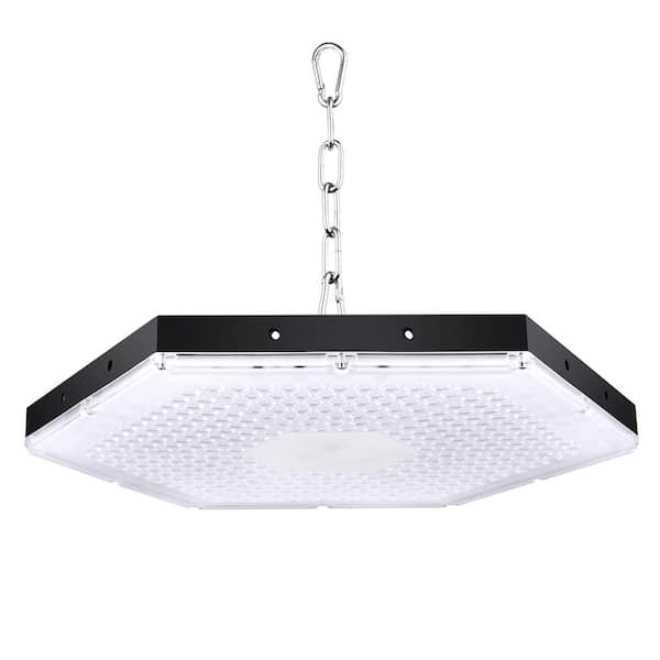 TYCOLIT 13.11 in. 300-Watt Integrated LED Black High Bay Light, 6000K (1-Pack)
