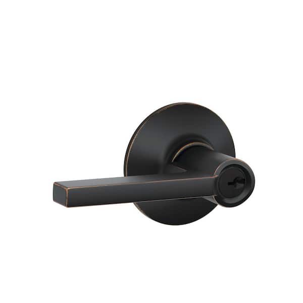 Unbranded Aged Bronze Keyed Entry Latitude Door handle