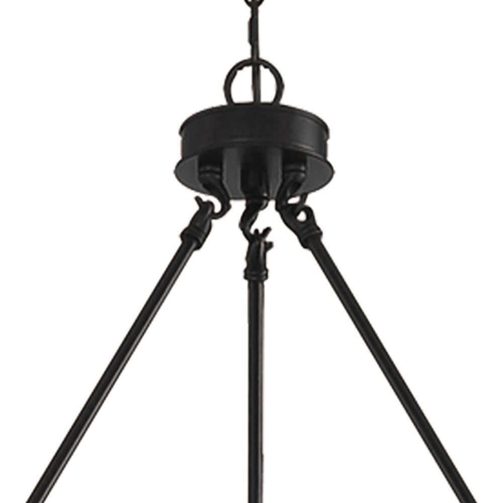 Rustic Black and Brass Dust 20-Light Wagon Wheel Chandelier