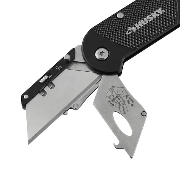 Husky COMPACT FOLDING Utility Knife 90991 - The Home Depot