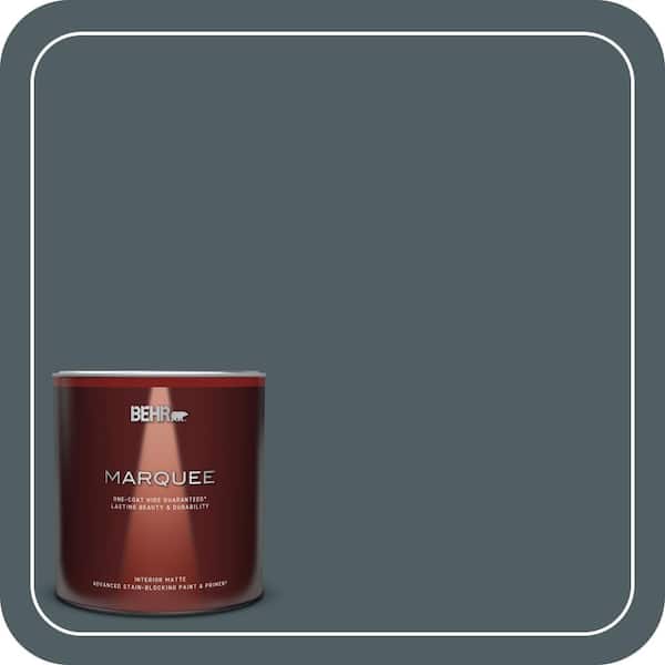 BEHR MARQUEE 1 qt. #740F-6 Marine Magic Matte Interior Paint & Primer