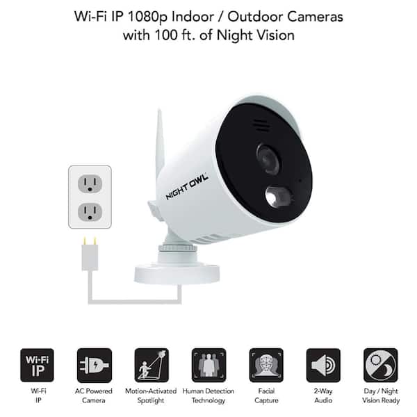 1080P Outdoor Wireless Security Camera System Wifi Home CCTV NVR Set with Audio 