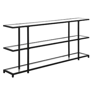 Meyer&Cross Sivil 64 in. Blackened Bronze Rectangle Metal Console Table ...