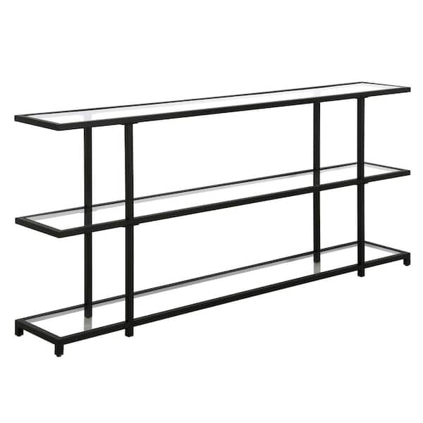 Meyer&Cross Greenwich 64 in. Blackened Bronze Rectangle Console Table ...