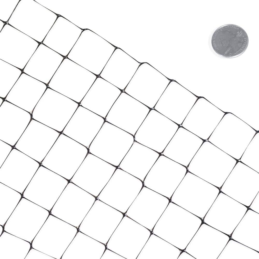 Black Plastic Garden and Plant Protective Netting 7' x 100'