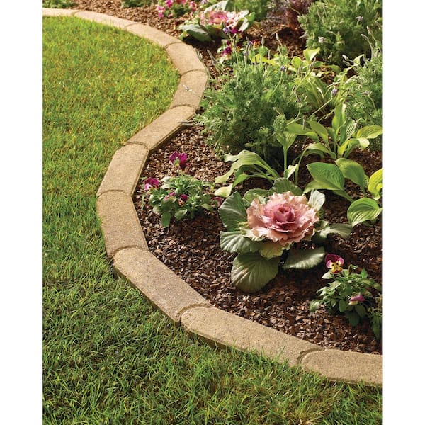 Edgestone 11.75 in. x 3 in. x 4 in. Tan/Brown Concrete Edging (288-Piece Pallet)