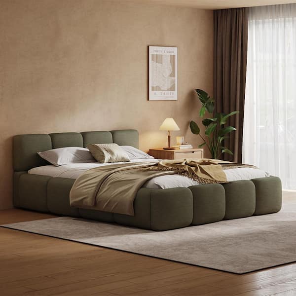 CHRISTOPHER KNIGHT HOME Cassius Green Linen Upholstered Wood Frame