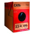 SCP CAT6-P-YL Cat6 Plenum Solid UTP 1000' Reel in Box - Yellow