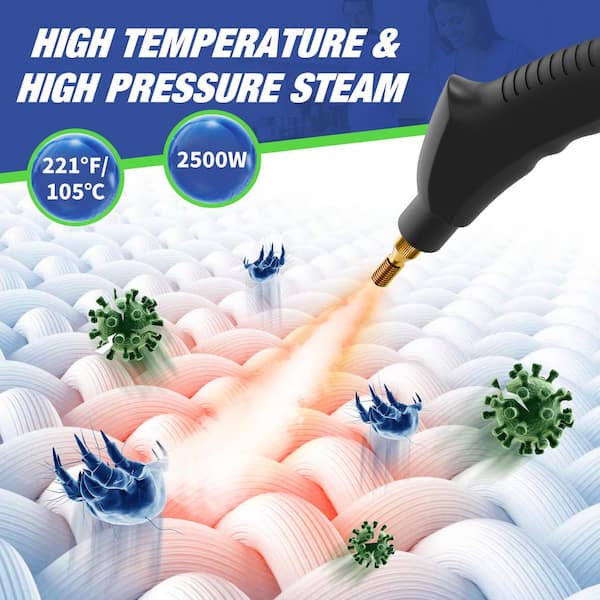 JINJUNYE Portable Corded High-Temperature Steam Cleaner with