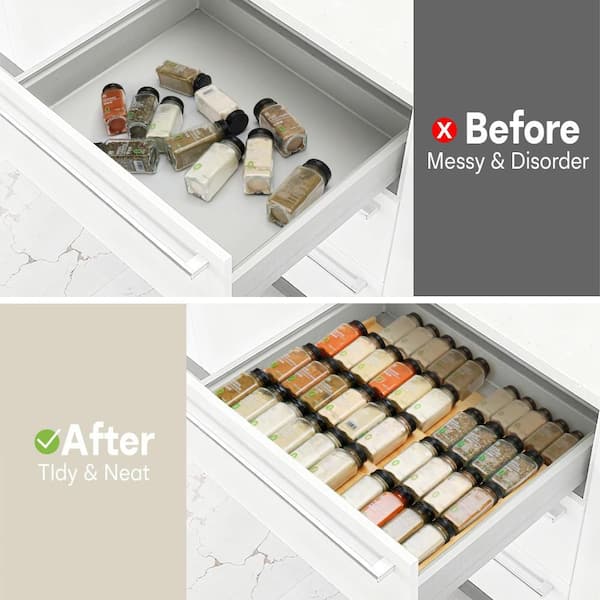 kitchen drawer dividers spice rack for deep drawer