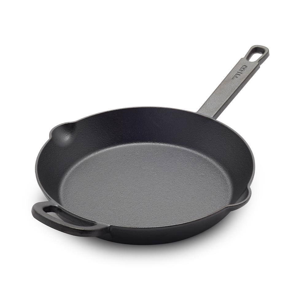 Bobby Flay 10" Black Cast Iron Skillet with Helper Handle