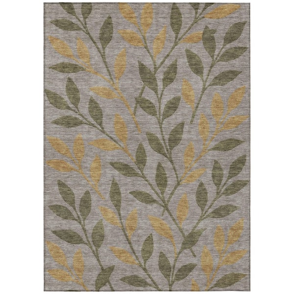 Chantille Machine Washable Indoor/Outdoor Abstract ACN3033 Taupe 10 ft. x 14 ft. Area Rug