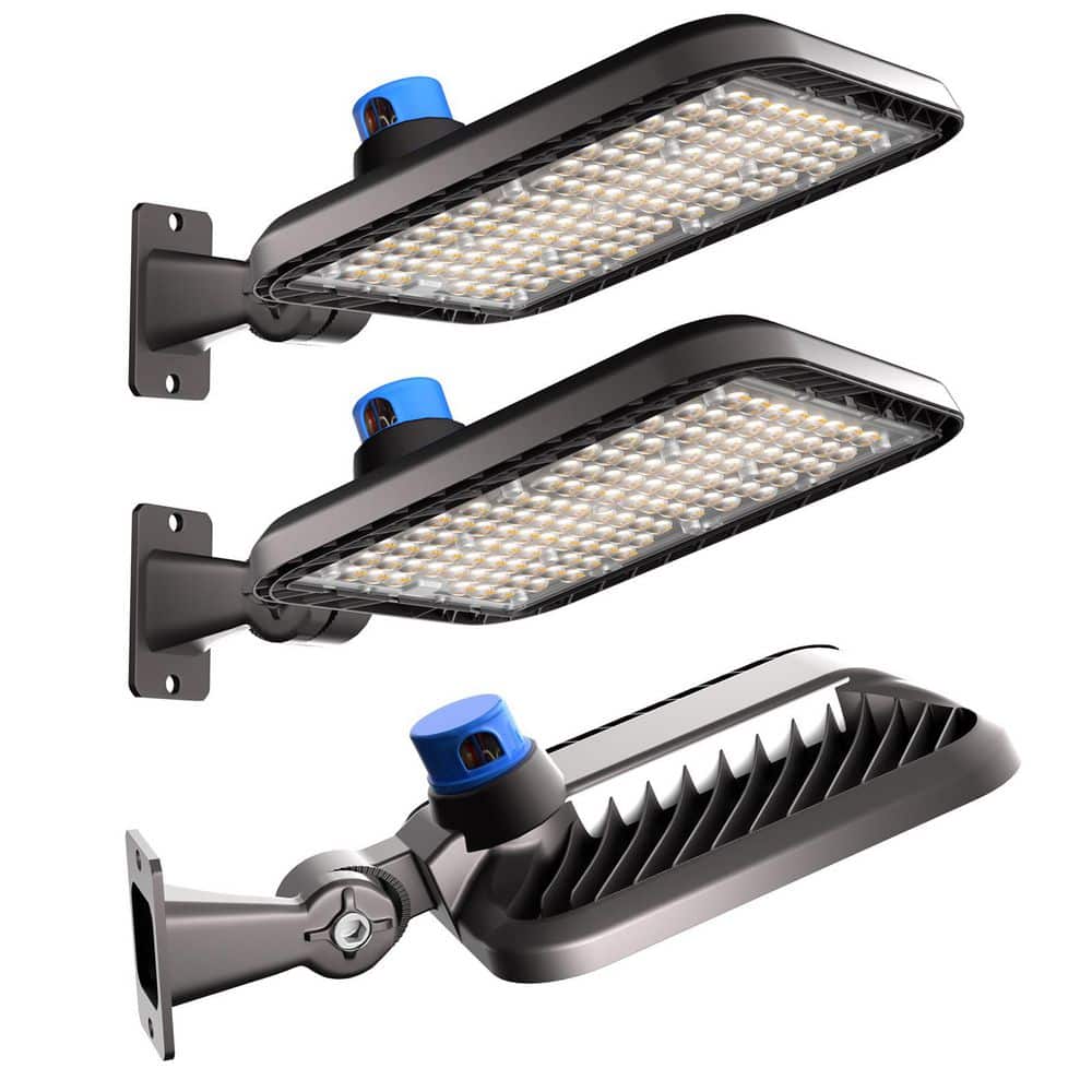 48000 Lumens Dusk to Dawn 320W LED Parking Lot Area Light, 1200-Watt Equiva