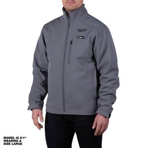 Cordless TOUGHSHELL Gray Heated Jacket 