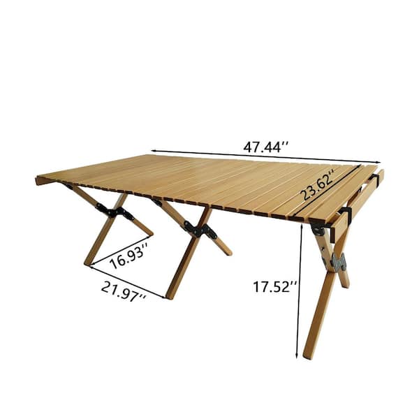 TANKY TRADING INC Multi-Function Wooden Foldable Portable Patio