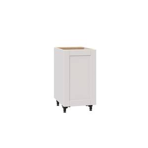 Shaker Assembled 18x34.5x24 in. Base Cabinet with Pull-Out Waste Bin in Vanilla White