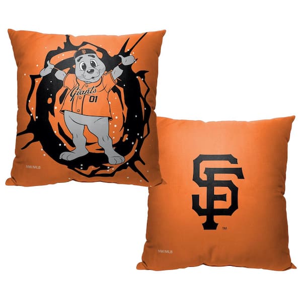 THE NORTHWEST GROUP MLB Mascots Sf Giants Printed Polyester Throw Pillow 18 X 18