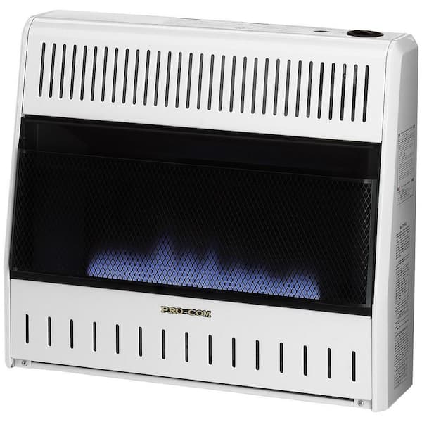 ProCom 28,000 BTU Ventless LP Gas Blue Flame Space Heater with Manual Control