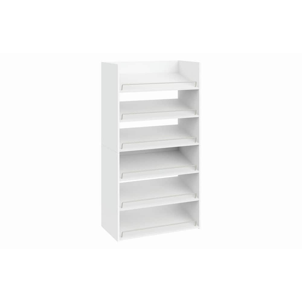 ClosetMaid Impressions W White 6-Shelf Shoe Storage