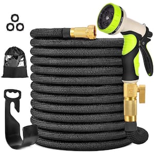 3/4 in. 100 ft. Expandable Garden Hose Flexible Water Hose with 10 Function Nozzle Durable 3750D Water Hose