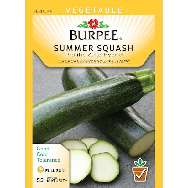 Burpee Squash Summer Prolific Zuke Hybrid Seed 66961 - The Home Depot