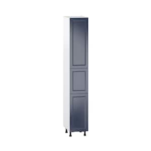 Devon Painted 15 in. W x 94.5 in. H x 24 in. D Blue Recessed Assembled Pantry Kitchen Cabinet
