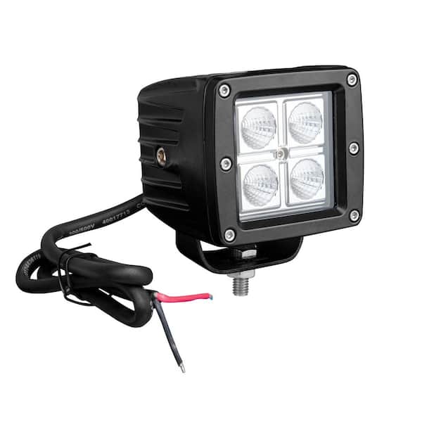 12-Watt Floodlight-10-Volt 30-Volt DC with 4 Powerful 3-Watt LED Lights