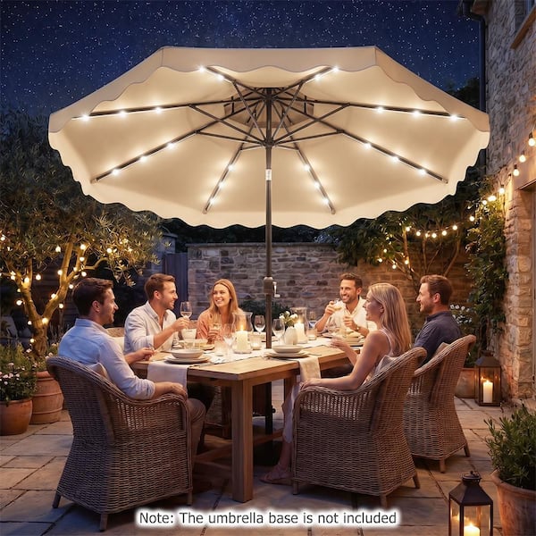chic patio umbrella Round Outdoor Umbrella | Outdoor Umbrellas
