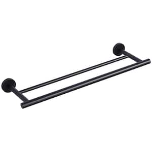 20 in. Wall Mounted Towel Bar Hardware Accessory in Matte Black