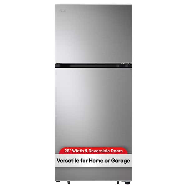 28 in. 18 cu. ft. Top Freezer Garage-Ready Refrigerator in PrintProof Stainless Steel