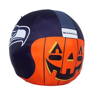 Seattle Seahawks Halloween Inflatable Jack-O' Helmet
