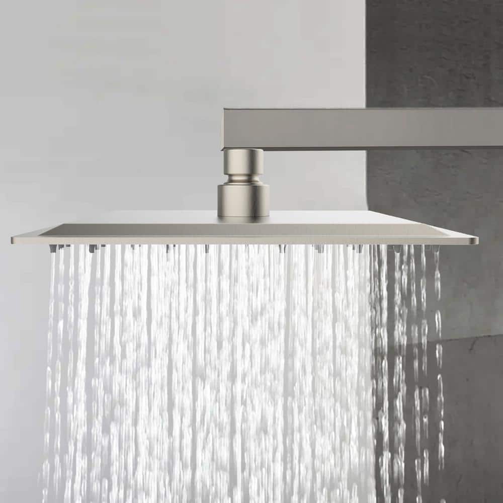 Rain Nickel Square Wall Mounted Shower Head