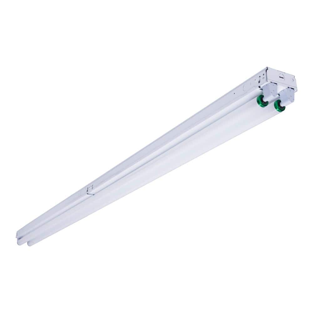 Metalux 2 Light 8 Ft White Fluorescent Strip Light with 2 T12 Light Sockets 