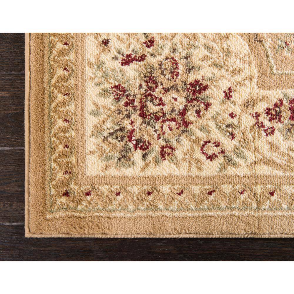 Tan Medallion Rectangular Synthetic 9' x 12' Area Rug