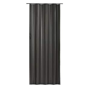 Dunes 36 in. x 80 in. Black Vinyl Accordion Door with Hardware