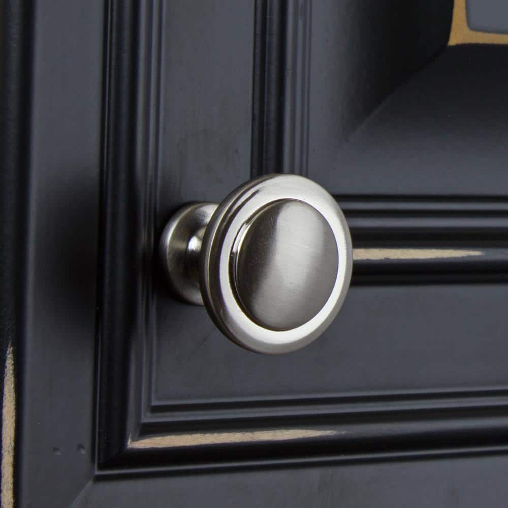 1-1/4" Satin Nickel Round Mushroom Cabinet Knob