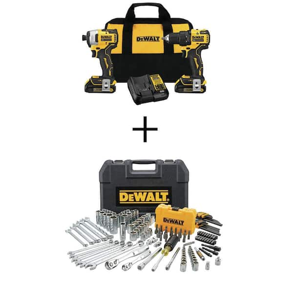 DEWALT ATOMIC 20V MAX 2-Tool Brushless Cordless Compact Drill/Driver &  Impact Driver Combo Kit with (2) 2.0 Ah Batteries & Charger - Rogers &  Tenbrook