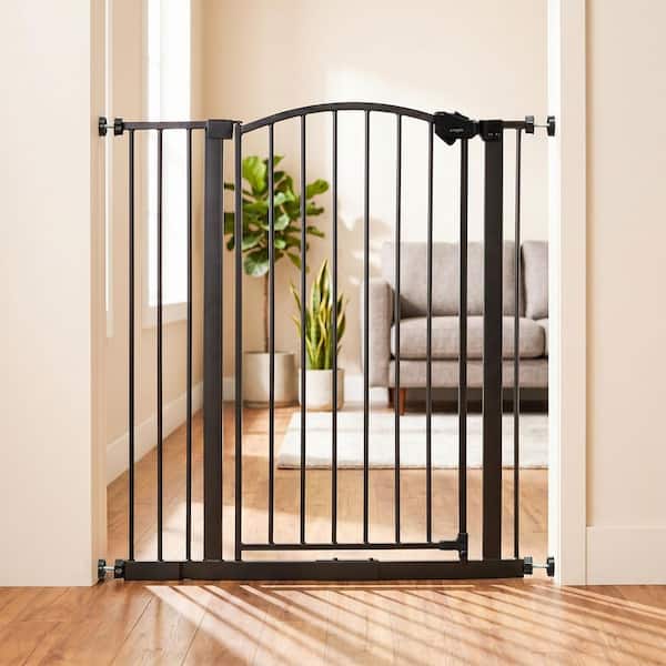 36 in. Extra Tall Arched Decor Baby Gate, Fits 30 in. - 35 in., Pressure Mounted, Bronze