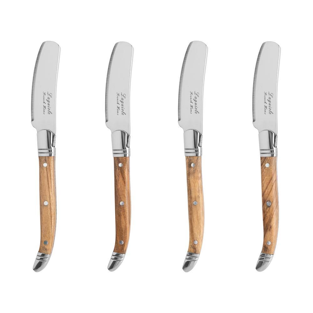 French Home Connoisseur Laguiole Spreaders with Olive Wood Handles (Set