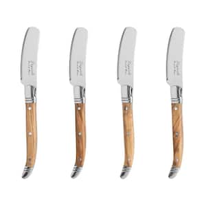 Connoisseur Laguiole Spreaders with Olive Wood Handles (Set of 4)