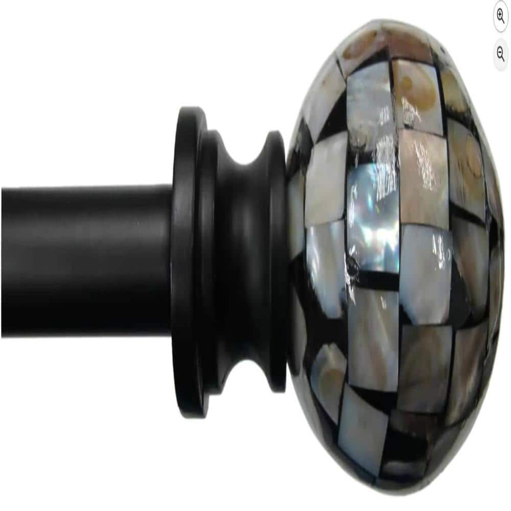 Pearl Finial Curtain Drapery Rod Set price history on PriceWatchPro