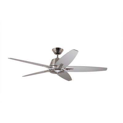 Stainless Steel Ceiling Fans Without Lights The Home Depot - Home Depot Indoor Ceiling Fans Without Lights