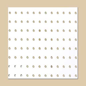 Pegboard White Panel (Common: 3/16 in. x 4 ft. x 8 ft.; Actual: 0.155 in. x 47.7 in. x 95.7 in.)