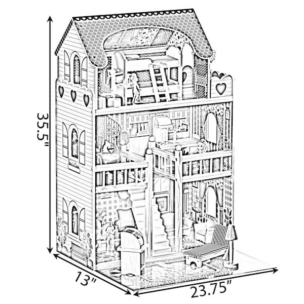 How To Draw Doll House Easy Step By Step