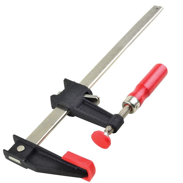 Clutch Style 12 in. Capacity Bar Clamp with Wood Handle and 2-1/2 in. Throat Depth