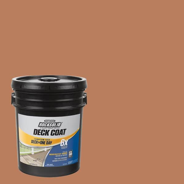 Rust-Oleum RockSolid 5 gal. Cedarstone Exterior 6X Deck Coat