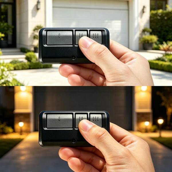 Wellco 3-Button Universal Garage Door Opener Remote with Alarm