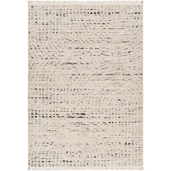 Livabliss Berlin Taupe Geometric 8 ft. x 10 ft. Indoor Area Rug